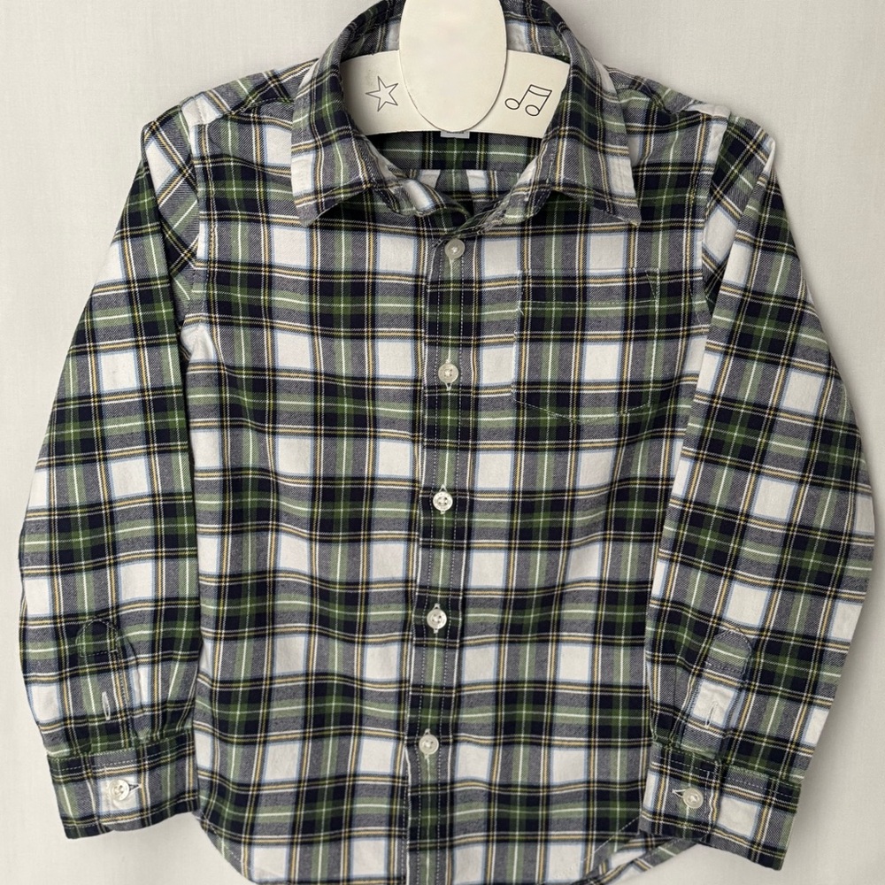 Janie and Jack Kids Plaid Flannel Button Down Shirt